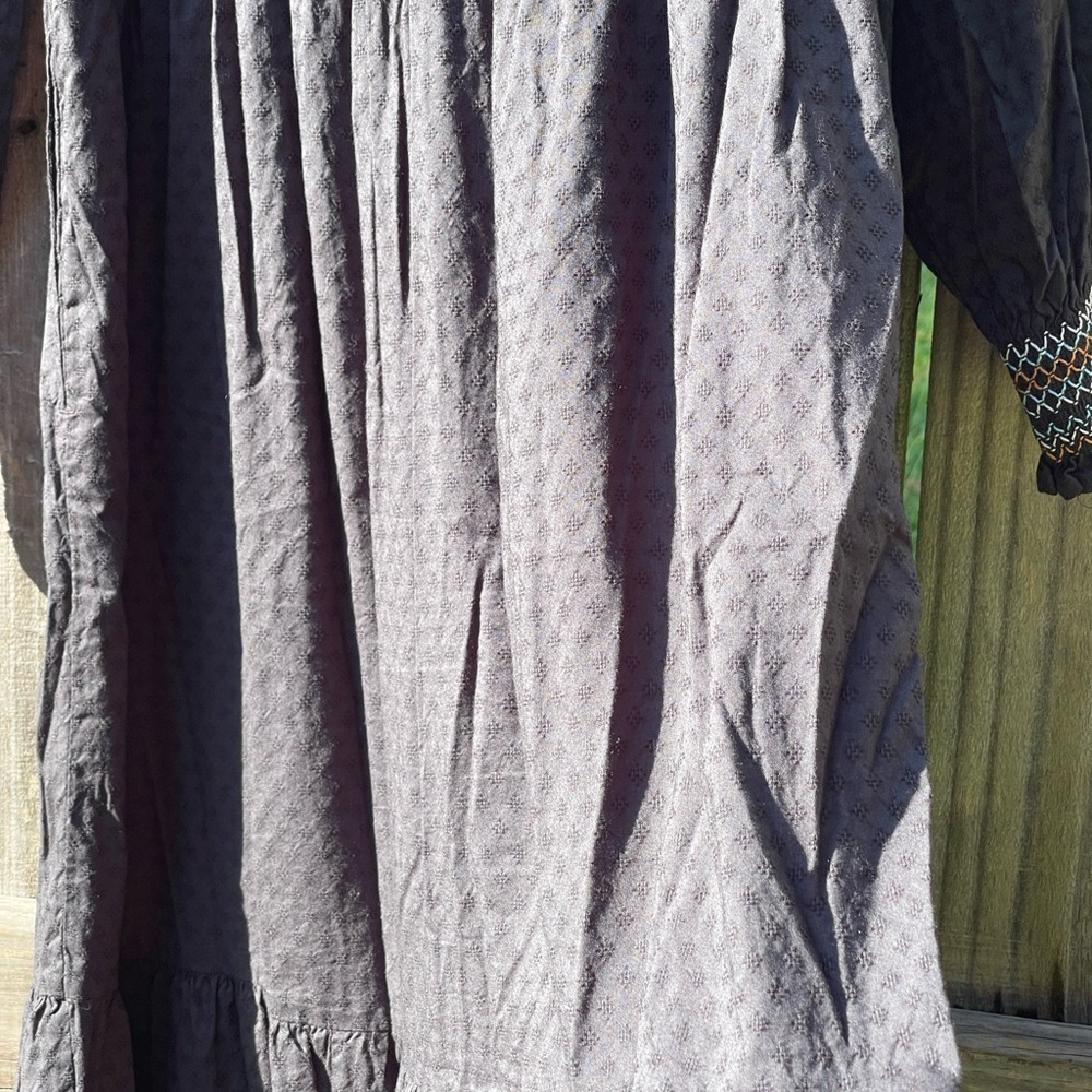 Universal Thread Black Maxi Embroidered Dress Size XS - Picture 9 of 12